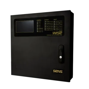 SENS WISE W1-ACP-304 adreslenebilir kontrol paneli (4 loop) sol perspektiften görünüm